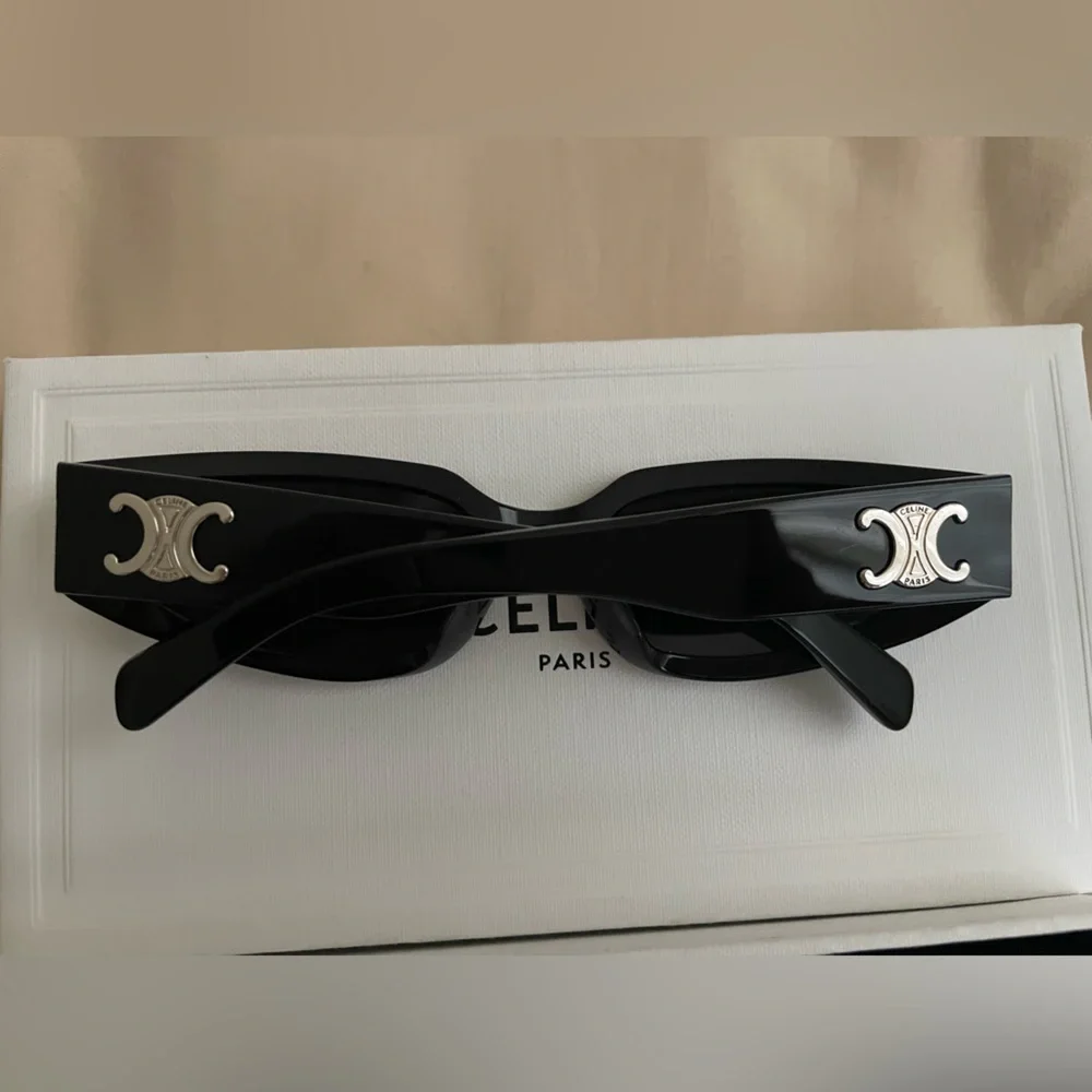 Celine Triomphe Cat Eye Sunglasses with Silver Hardware